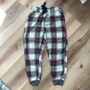 Aerie Plaid Pajama Pants Drawstring women’s XS short | winter holiday Christmas
